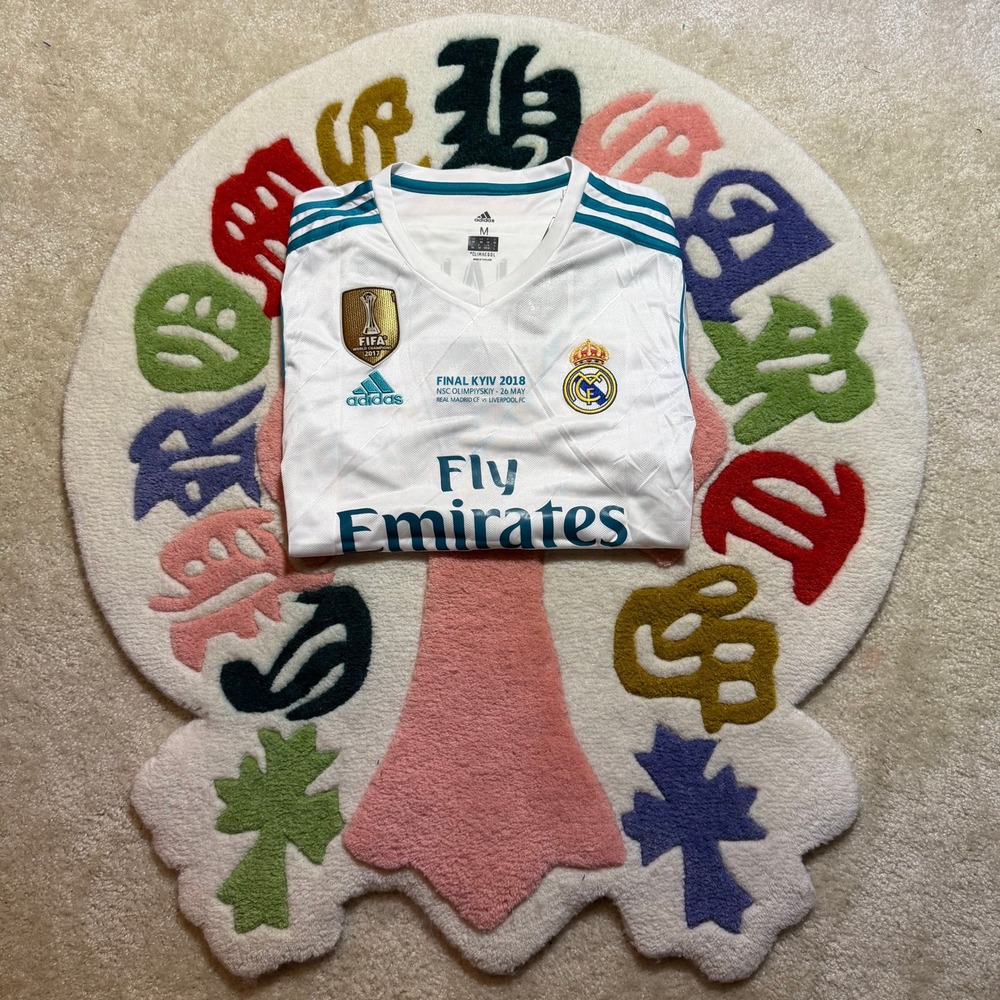Adidas Real Madrid 2018 UCL Final Kyiv Ronaldo 7 Jersey White Mens Medium - Picture 3 of 11